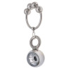 MenSteel Anneau en métal avec 1 boule Weight Hanger 90g
